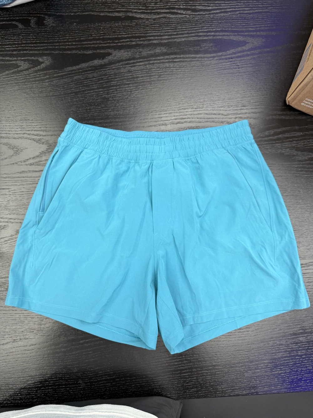 lululemon athletica Teal Athletic Shorts- 5 inch inseam